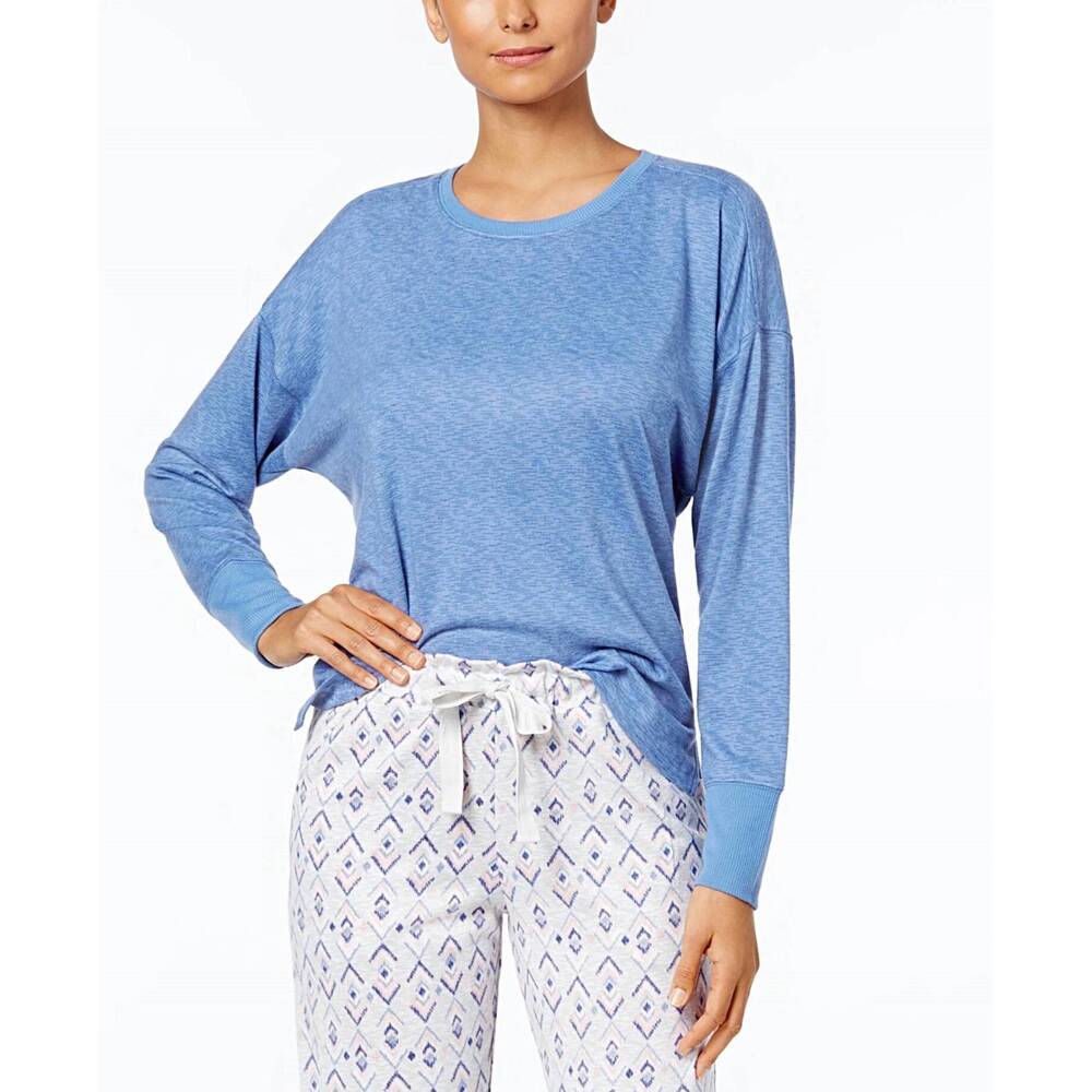 NEW ANDE sleepwear high low hem pajama top in riverside